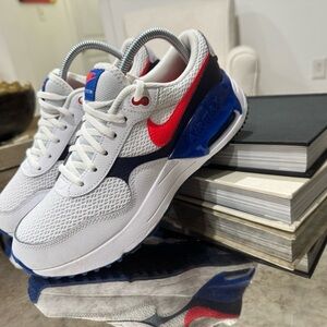 Nike Air Max White Red Blue Sneakers